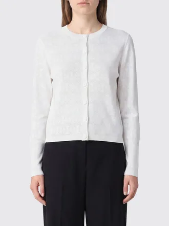 Tory Burch Cardigan in misto viscosa con bottoni e logo Double T
