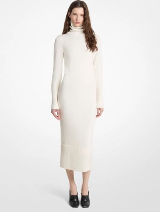 Michael Kors Wool Turtleneck Dress