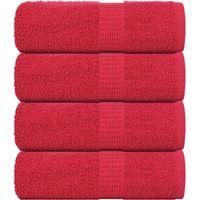 OEM Servilletas De Invitados Frogn, Juego De 4, Rojas, 30 X 50 Cm, 360 G/m&sup2; - Crezuo