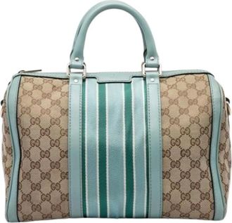 Gucci Pre-owned Canvas Satchel - - Pre-owned - Donna - Beige - ONE SIZE