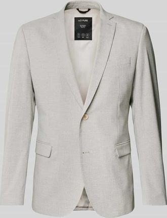 s.Oliver Black Label Regular Fit Sakko mit 2-Knopf-Verschluss in Hellgrau, Gr&ouml;&szlig;e 50