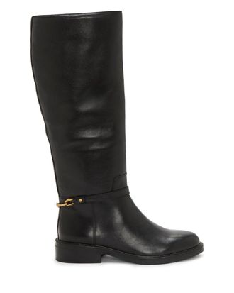 Vince Camuto Womens Vince Camuto Adria Boots Black Leather Almond Toe Knee High ZAP1132