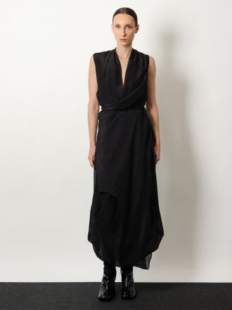 Maison Margiela Womens Silk Dress Black