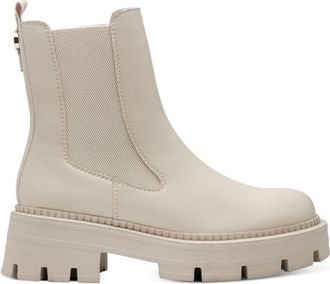 Tamaris Beige Casual Gesloten Enkellaarsjes - Dames - Chelseaboots - Beige - 39 EU - Schoenen