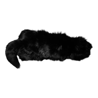 Dolce & Gabbana Fox Fur Neck Wrap Scarf - female - Dolce & Gabbana - Winter Scarves - Black - ONE SIZE - Accessories