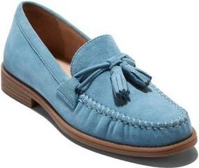 Cole Haan Stassi Tassel Loafer in Provincial Blue Suede at Nordstrom Rack, Size 5.5