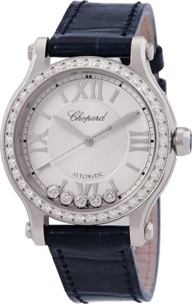 Chopard Happy Sport Automatic Diamond Silver Dial Ladies Watch 278608 3003