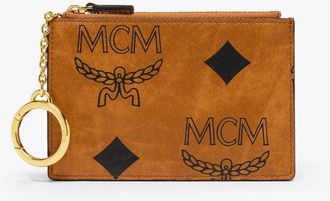 MCM Aren Key Pouch In Maxi Monogram Visetos
