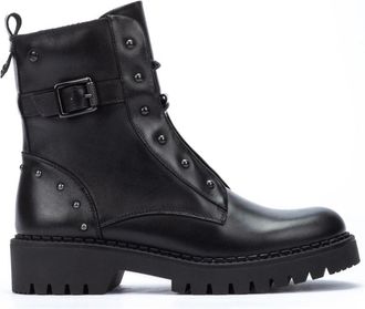 Pikolinos Aviles Dameslaars - Klassieke Stijl - Dames - Veterlaarzen - Zwart - 36 EU - Leer - Schoenen