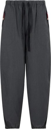 Prada Wol en Mohair Joggingbroek - Dames - Sweatpants - Grijs - XS - Wol - Broeken