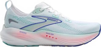 Brooks Womens Glycerin 22 Shoes In White/limpet Shell/amparo Blue