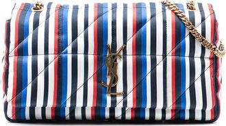 Saint Laurent 2022 Medium Quilted Silk Carre Patchwork Jamie shoulder bag - Bianco