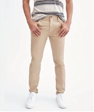 7 For All Mankind Mens Adrien 5 Pocket Tech Series Jean In Khaki