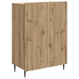 vidaXL Aparador Roble Artisan 66 X 34,5 X 92 Cm Madera De Ingenier&iacute;a Vidaxl