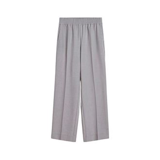 Birgitte Herskind Broeken, Dames, Grijs, S, Stijlvolle Wijde Broek