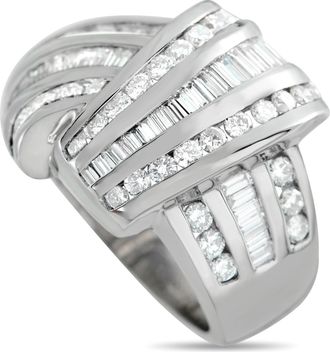 Luxury Bazaar 18K White Gold 2.30ct Diamond Ring MF04-012026