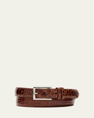 W. Kleinberg Mens Alligator Leather Belt