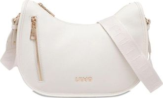 Liu Jo Logo Crossbodytas - Dames - Schoudertassen - Beige - ONE Size - Leer - Tassen