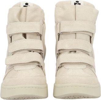 Isabel Marant Im3 High-Top Leather Wedge Sneakers