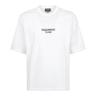Dsquared2 T-Shirts, male, White, Size: M Milano T-Shirt