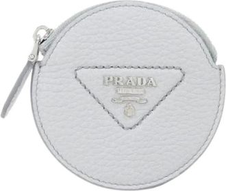 Prada Pre-owned Wallets, male, Blue, Size: ONE SIZE Pre-owned Vit.daino Coin Case