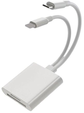 OEM Lector De Tarjetas Sd Para Iphone: 2 En 1 Lightning A Sd, Para Iphone Y Ipad