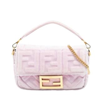 Fendi Pre-owned Baguette Mini Tas - Dames - Pre-owned - Roze - Maat: ONE Size Leer