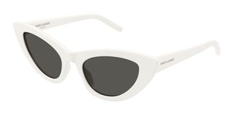 Saint Laurent SL 213 LILY 017 Womens Sunglasses White Size 52