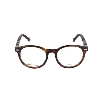 Carolina Herrera Glasses, female, Brown, Size: 50 MM Round Optical Frame