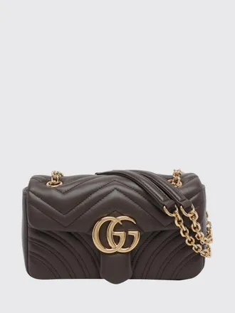 Gucci Mini borsa a spalla GG Marmont in nappa matelass&eacute; con motivo chevron
