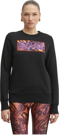 Versace Jeans Couture Sudadera de Punto Estampada - Sweatshirts & Hoodies - Mujer - Negro - L