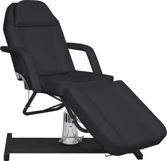 vidaXL Vidaxl Camilla De Masaje Negra 180x62x(87-112) Cm