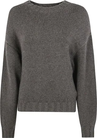 Khaite Truien & Vesten, Dames, Grijs, S, Cashmere Truien