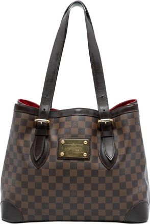 Louis Vuitton Borsa tote Hampstead MM in tela Damier Eb&egrave;ne 2008-2025 - Marrone