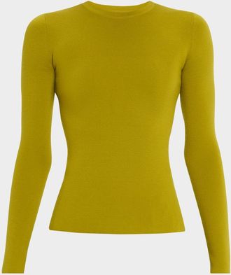 Michael Kors Super Cashmere Long-Sleeve T-Shirt
