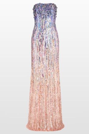 Jenny Packham Honesty Sequin-Embellished Maxi Dress in Sugar Purple at Nordstrom, Size 12 Uk