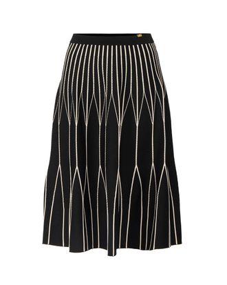 Elisabetta Franchi Bicolor Knit Skirt