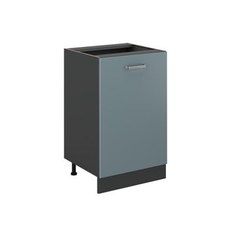 Vicco Mueble Bajo De Cocina R-line, Gris Azulado/antracita, 50 Cm Sin Encimera, Vicco