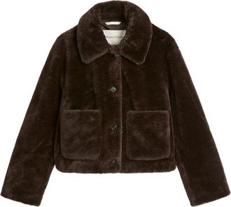 Marc O'Polo Teddy Jacket - Dames - Jassen - Bruin - M - Polyester - Jassen