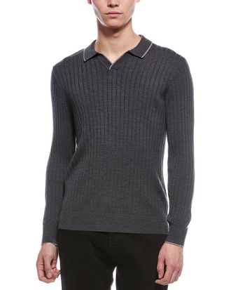 Raffi Wool-Blend Drop Needle Shirt