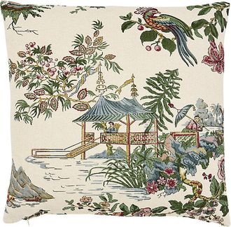 Ballard Designs Lille Chinoiserie Pillow - 20 x 20 - Ballard Designs