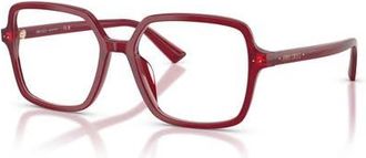 Jimmy Choo London 53mm Square optical glasses in Red at Nordstrom