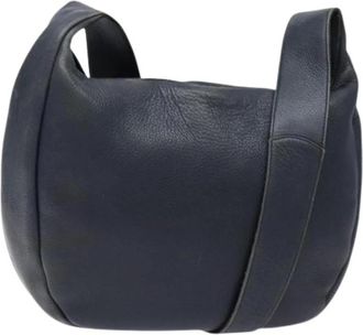 Ferragamo Pre-owned Leather Schoudertas - Dames - Vintage Schoudertas - Blauw - ONE Size - Leer - Vintage