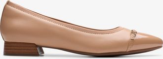 Clarks Natalyn Dusk Beige Leather