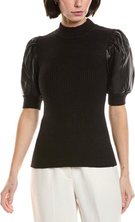 T Tahari Mixed Media Sweater