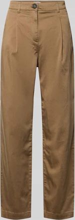 Jake*s Casual Chino aus Lyocell-Mix mit Eingrifftaschen in Schlamm, Gr&ouml;&szlig;e 34