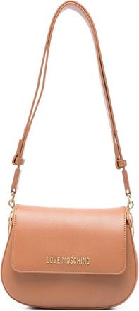 Love Moschino Borsa a spalla con applicazione - Marrone