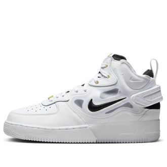 Nike Air Force 1 Mid React 40th Anniversary - White Black DQ7668-100