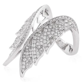 Stephen Webster Magnipheasant Open Tail Feather Ring, Size 6