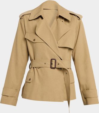 Paige Orsina Cropped Trench Coat